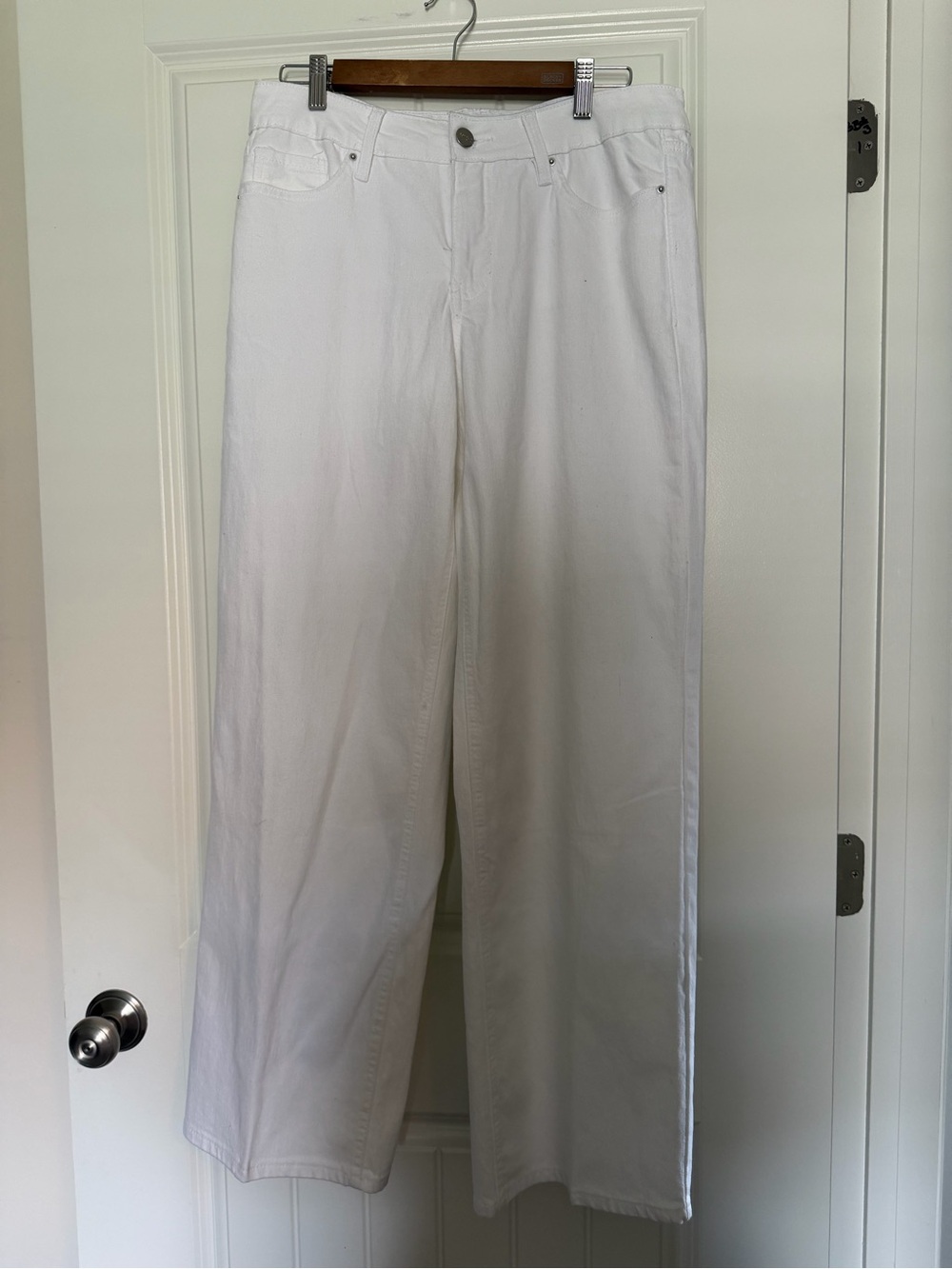 Royalty For Me White Wide-Leg Jeans